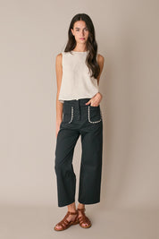 Pantaloni lunghi con serpentina