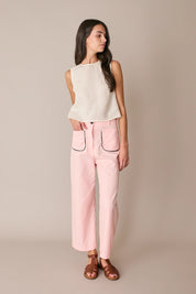 Pantaloni lunghi con serpentina