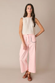 Pantaloni lunghi con serpentina