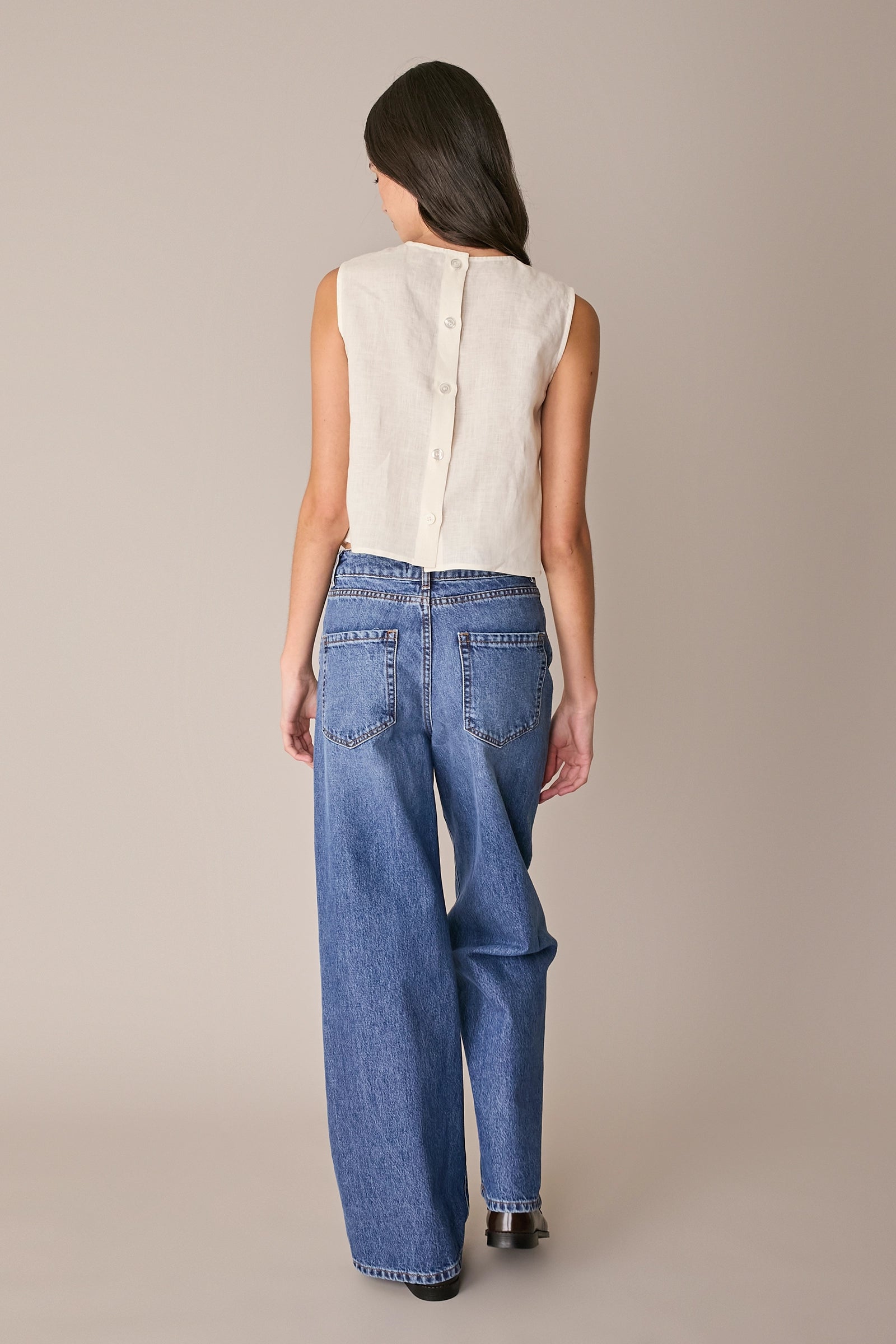 Denim wide leg