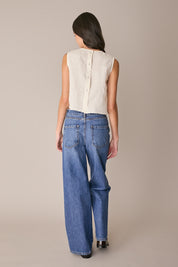 Denim wide leg