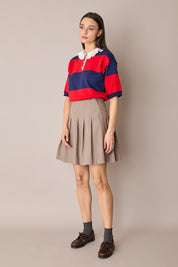 Pleated mini skirt
