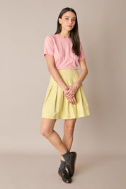 Pleated mini skirt