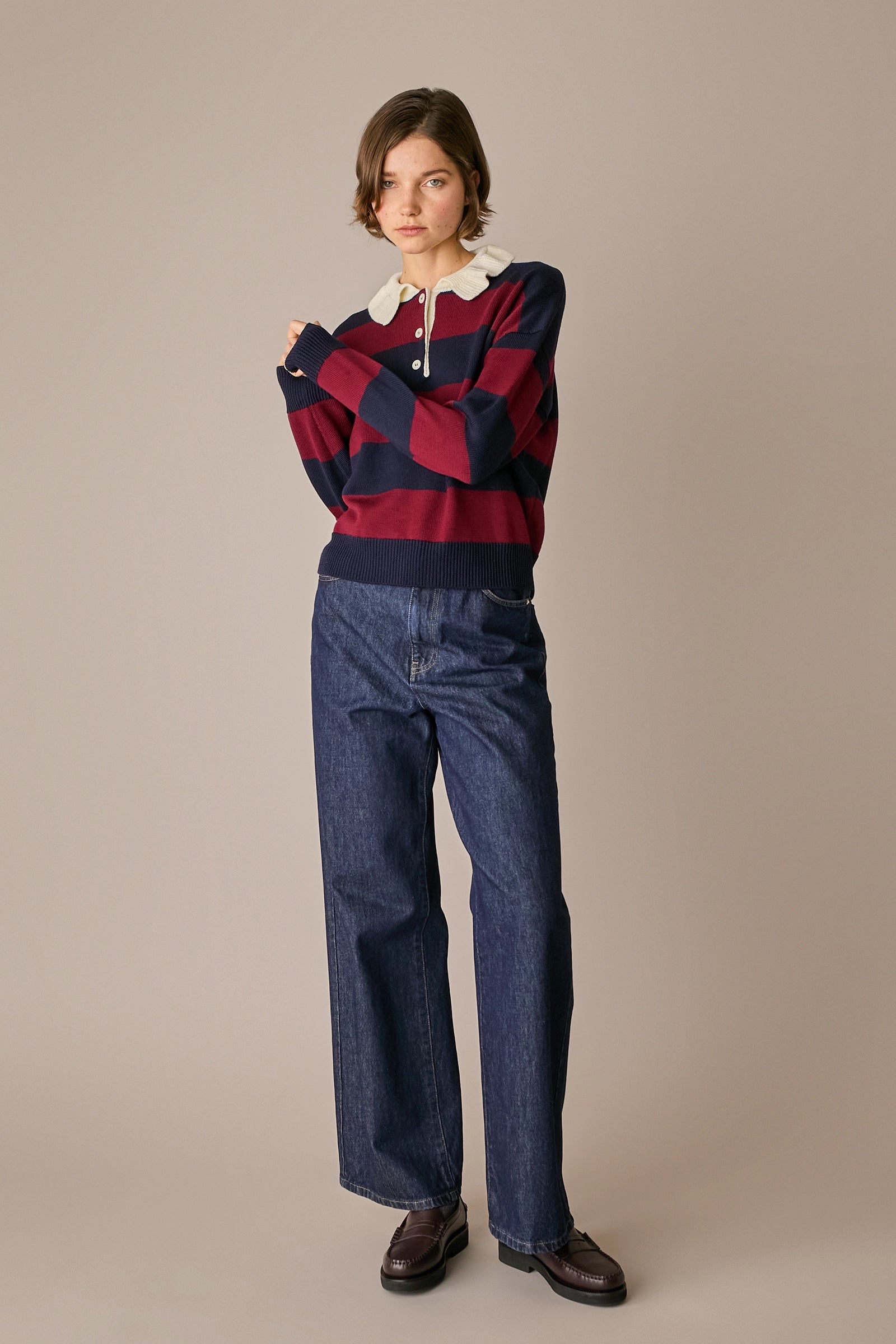 jeans 5 tasche 90s in denim di cotone per look casual, denim blu