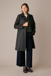 cappotto in puro cashmere grigio scuro