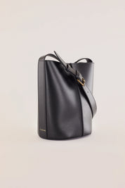 Borsa a secchiello in pelle