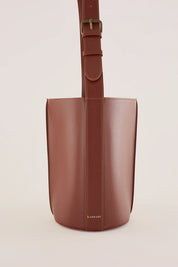 Borsa a secchiello in pelle