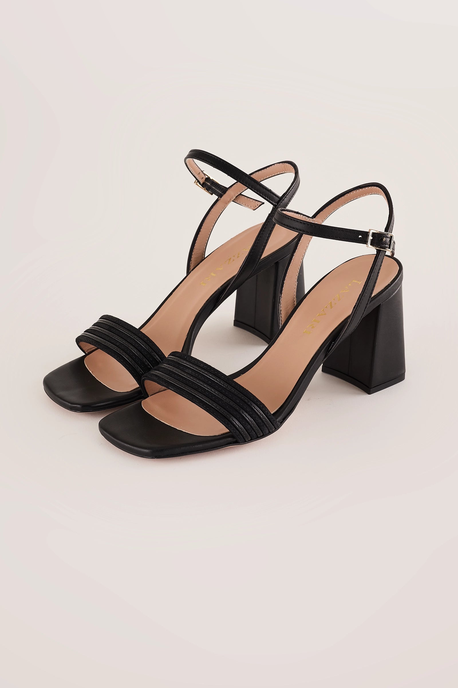 Sandali con fascetta bimateriale tacco 7 cm