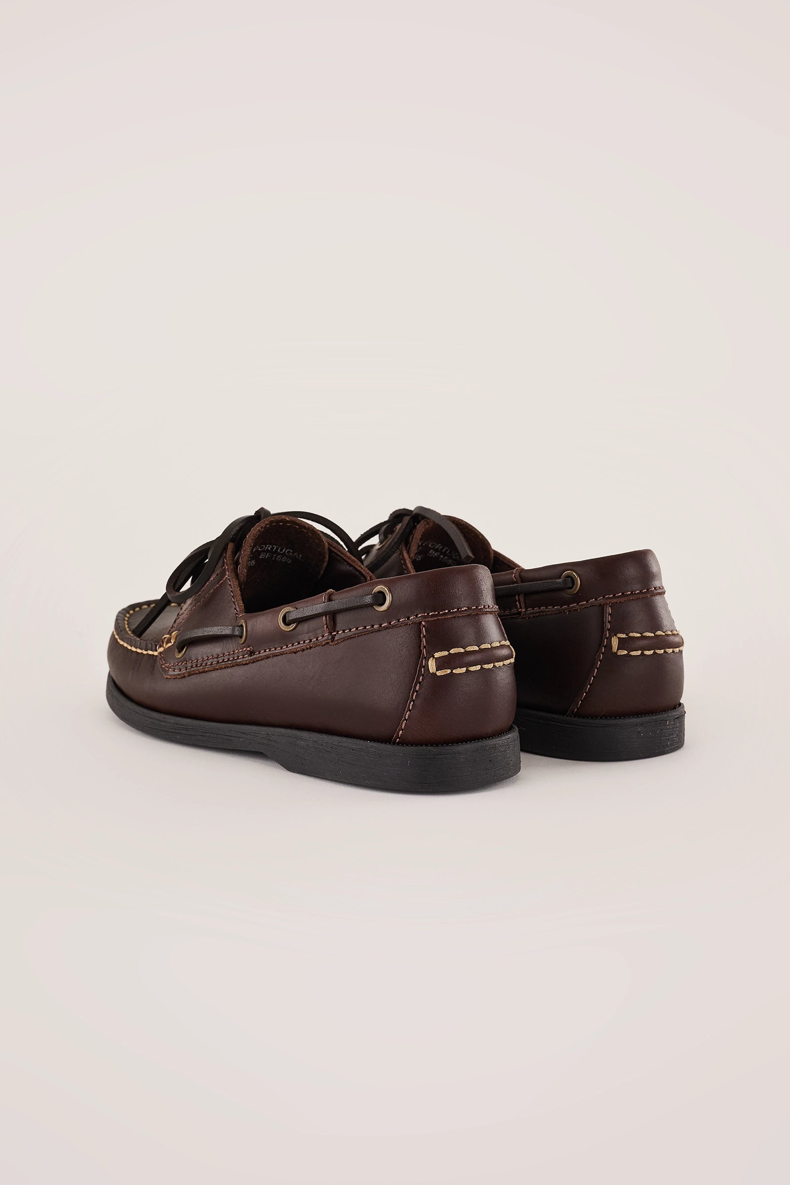 Lightweight leather deck shoes – Bianco
