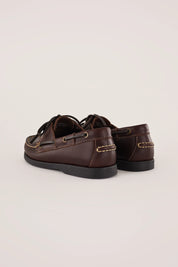 Lightweight leather deck shoes – Bianco