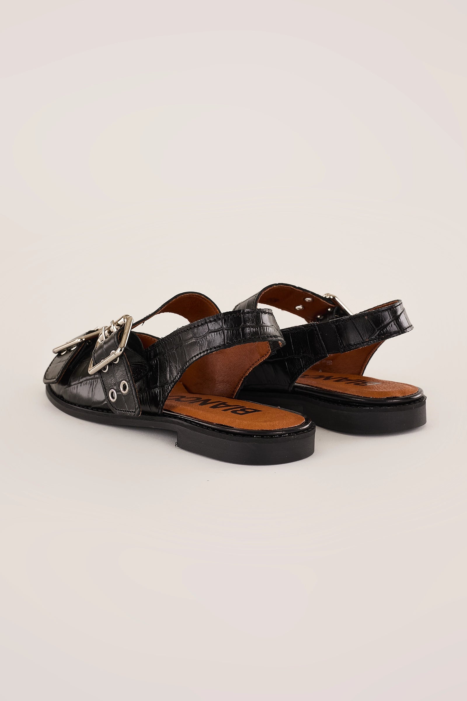 Slingback con fibbie – Bianco