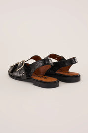 Slingback con fibbie – Bianco