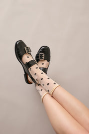 Slingback con fibbie – Bianco