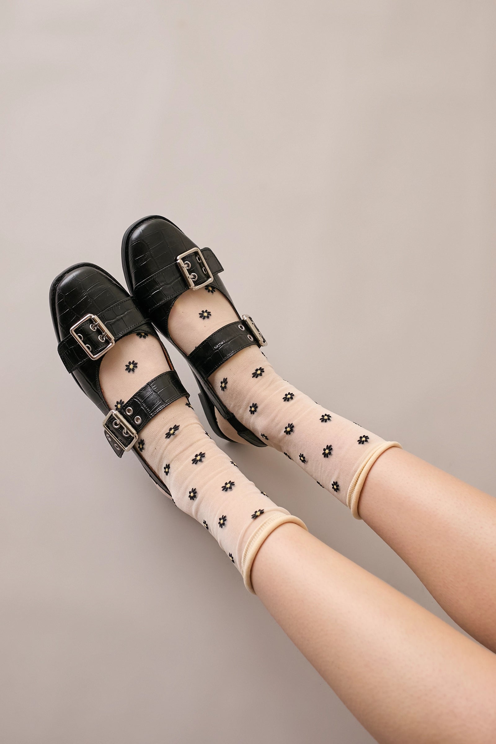 Slingback con fibbie – Bianco