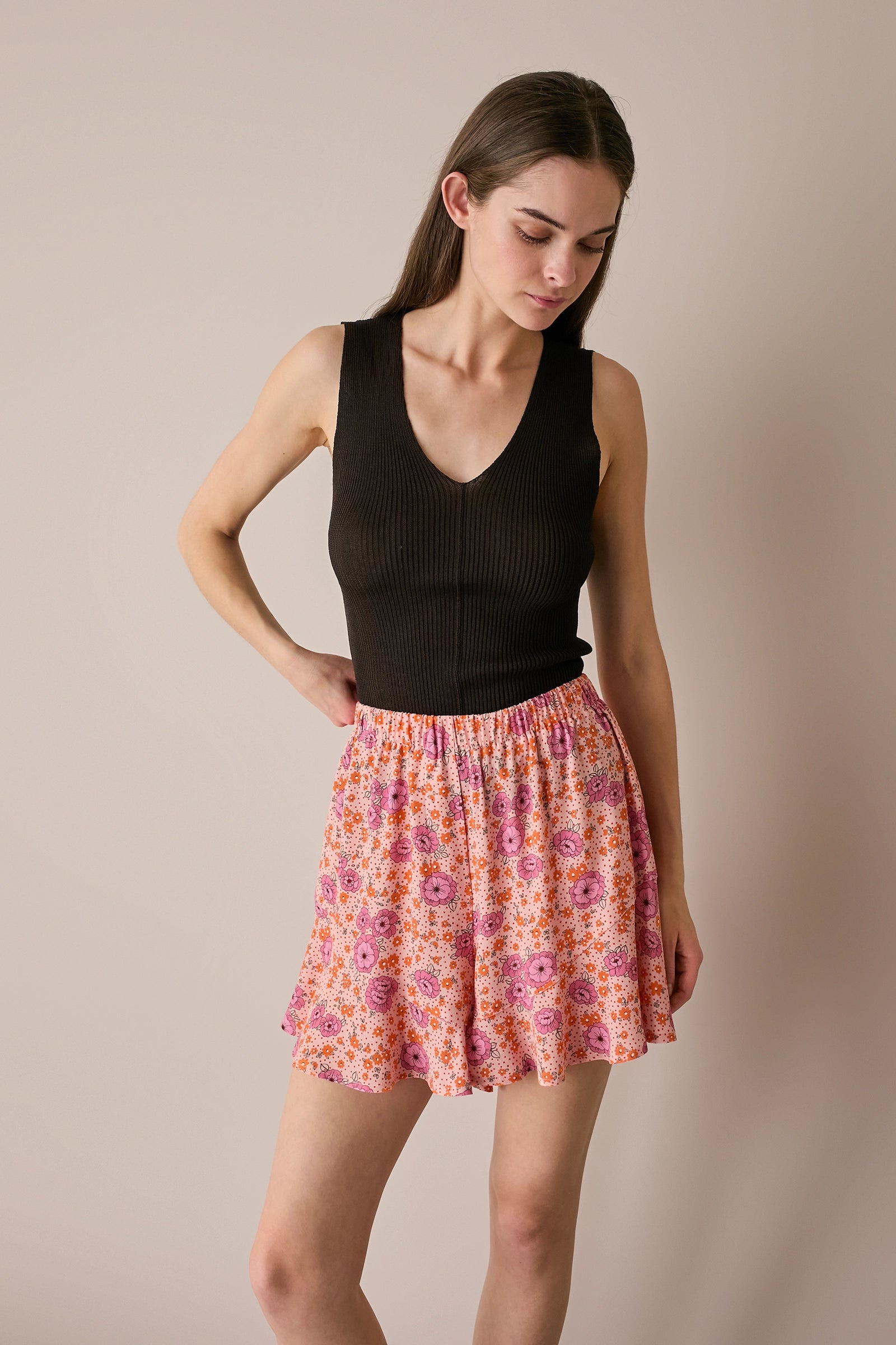 Canottiera in maglia di cotone