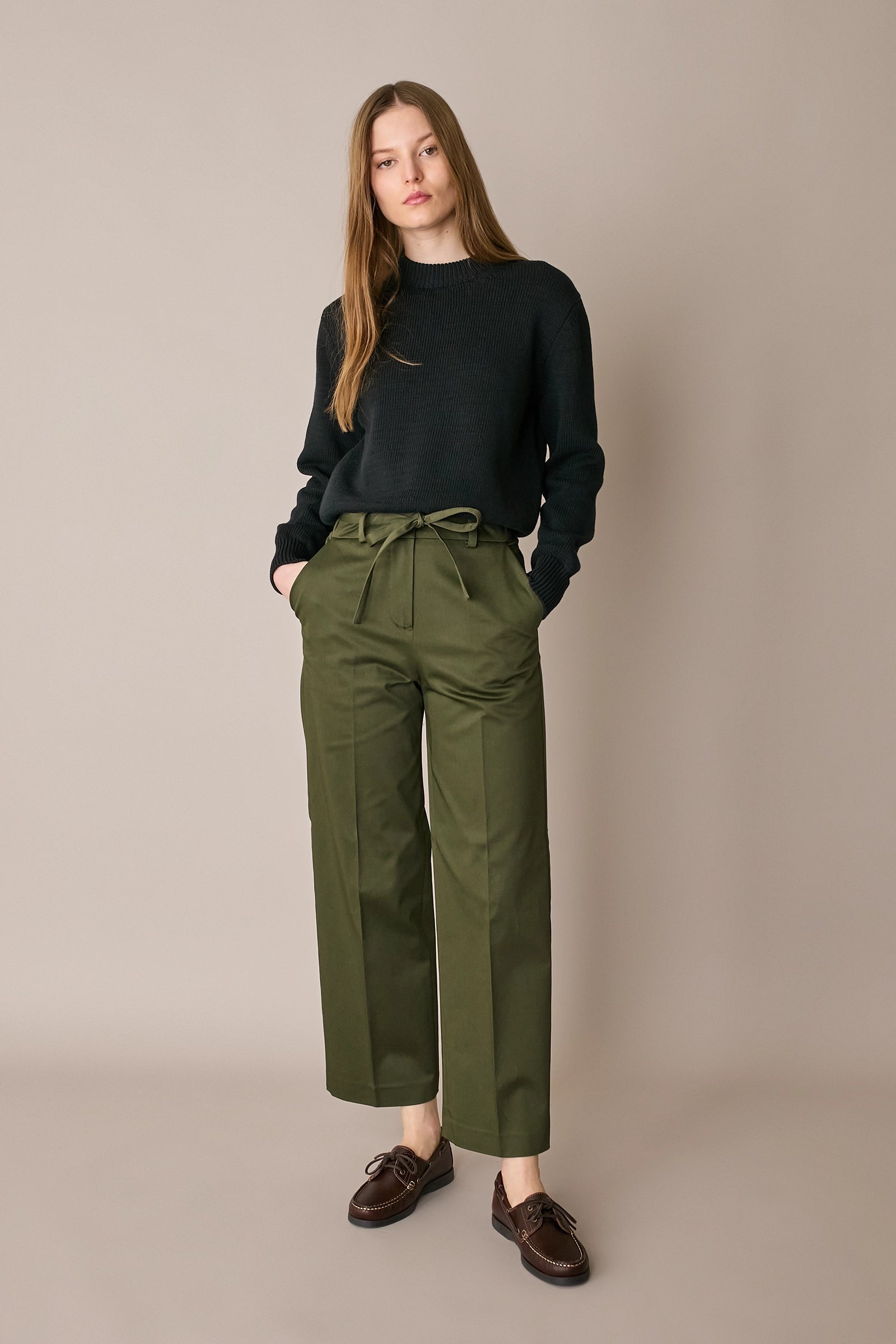 Maglia in cotone con collo spesso