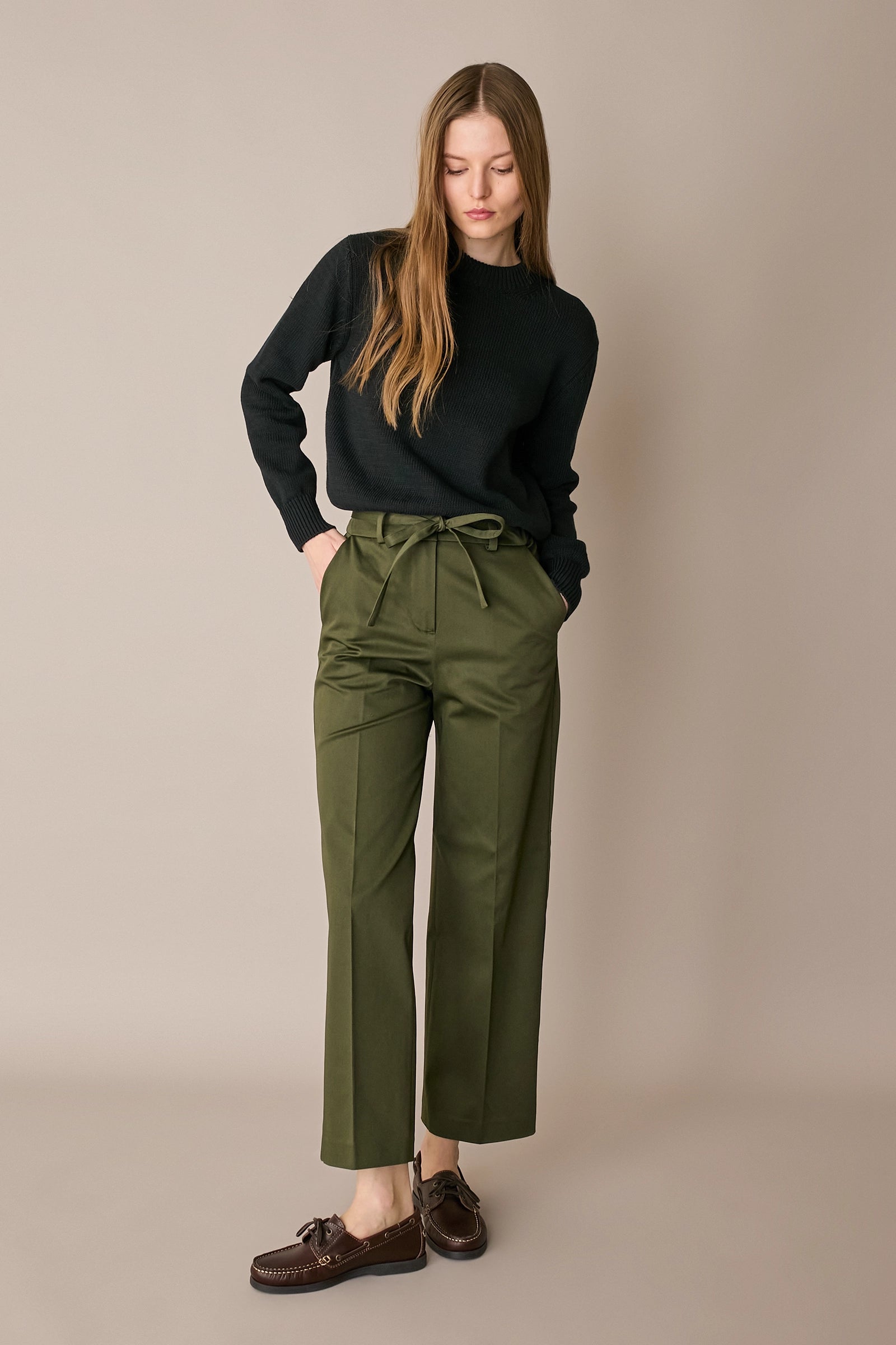 Maglia in cotone con collo spesso