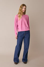 Maglia relaxed in lino e cotone
