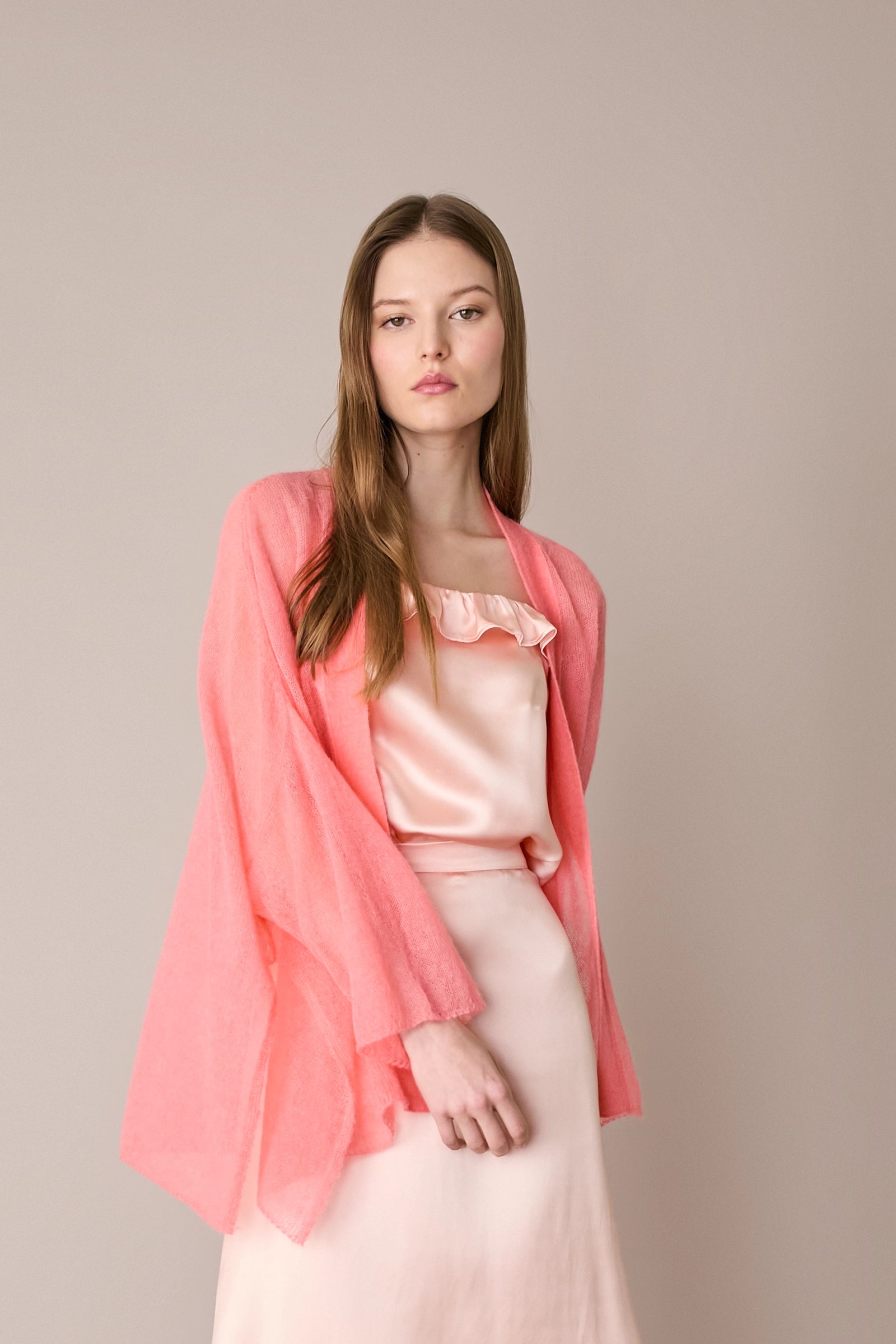 Kimono leggerissimo in alpaca e mohair