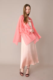 Lightweight alpaca-mohair kimono cardigan