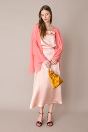 Lightweight alpaca-mohair kimono cardigan