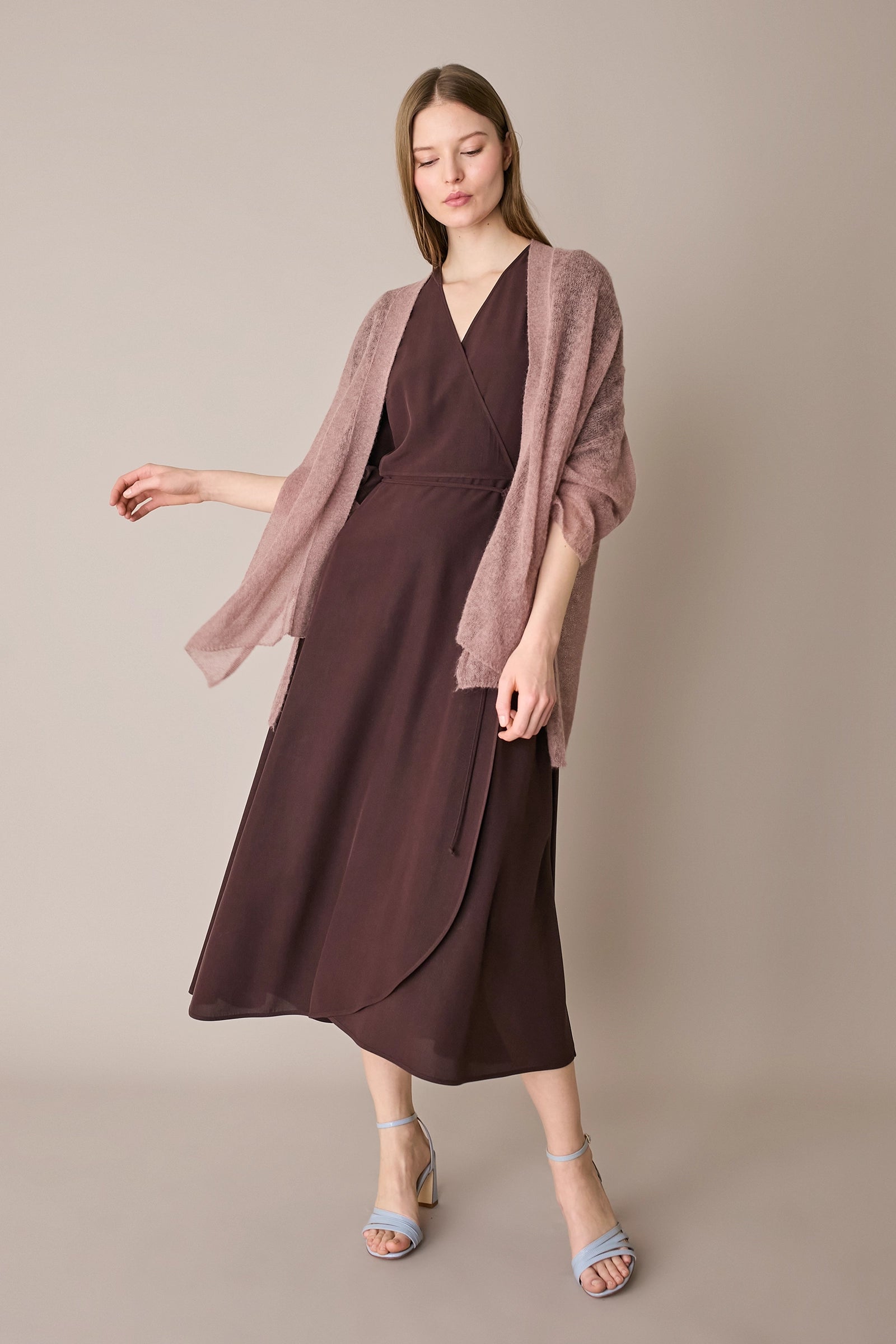 Kimono leggerissimo in alpaca e mohair