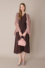 Lightweight alpaca-mohair kimono cardigan