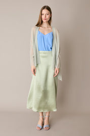Lightweight alpaca-mohair kimono cardigan