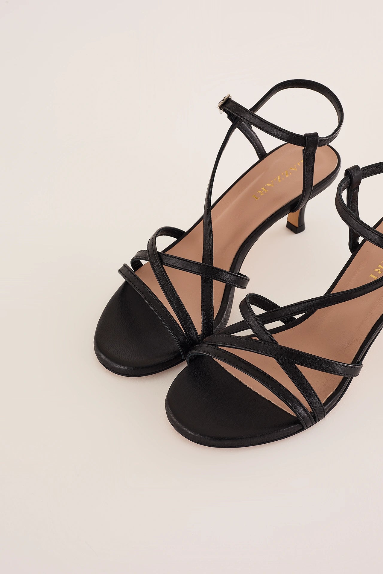 Sandali tacco 5 cm con listini
