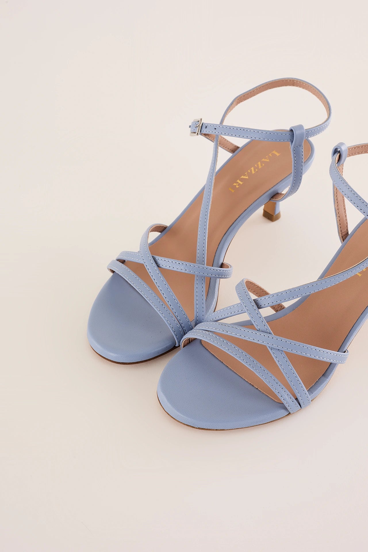 Sandali tacco 5 cm con listini