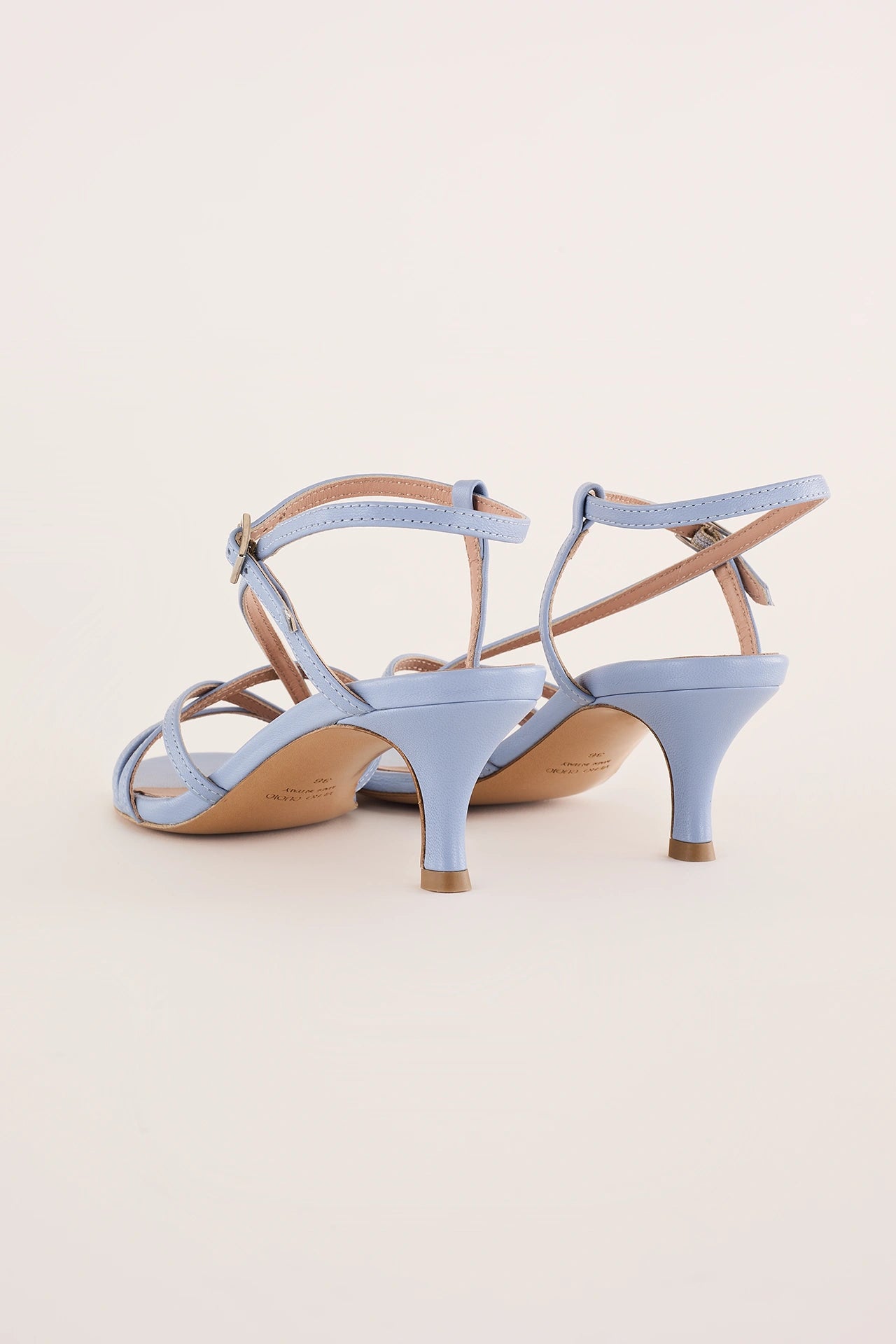 Sandali tacco 5 cm con listini