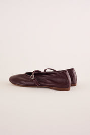 Ballerine in nappa con cinturino