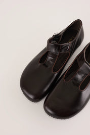 T-bar shoes with rubber sole