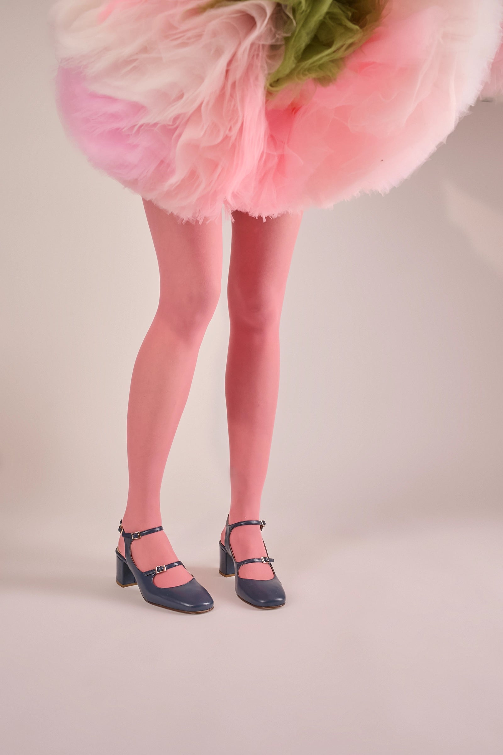 Double-strap slingbacks 5 CM