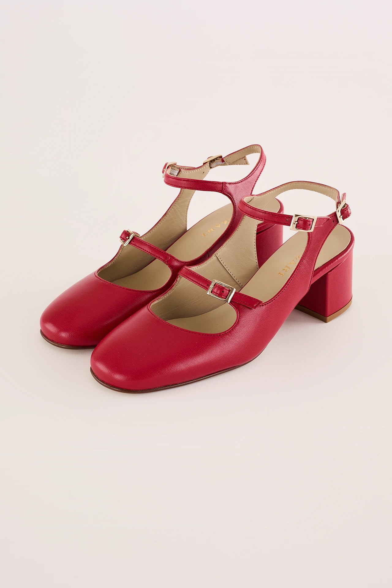 Slingback con tacco 5 cm e doppio laccetto