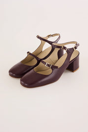Double-strap slingbacks 5 CM