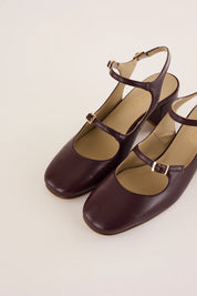 Double-strap slingbacks 5 CM