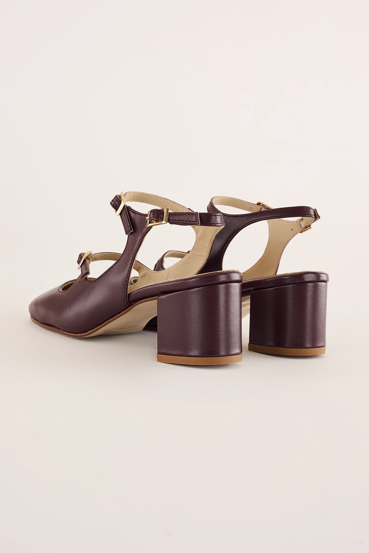Double-strap slingbacks 5 CM