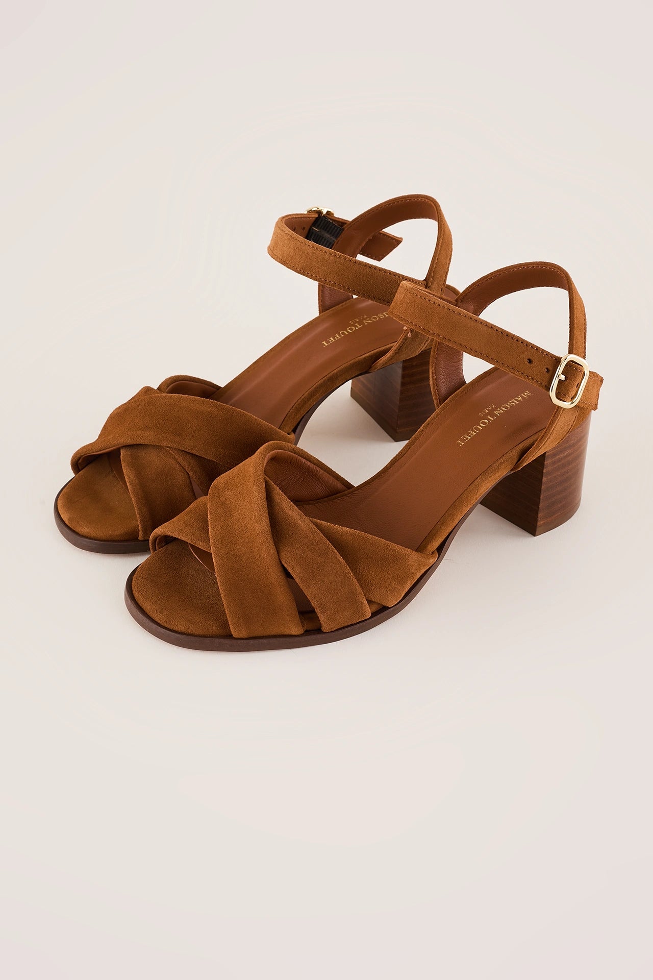 6-cm block-heel sandals – Maison Toufet