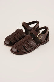 Braided leather fisherman sandals – Maison Toufet