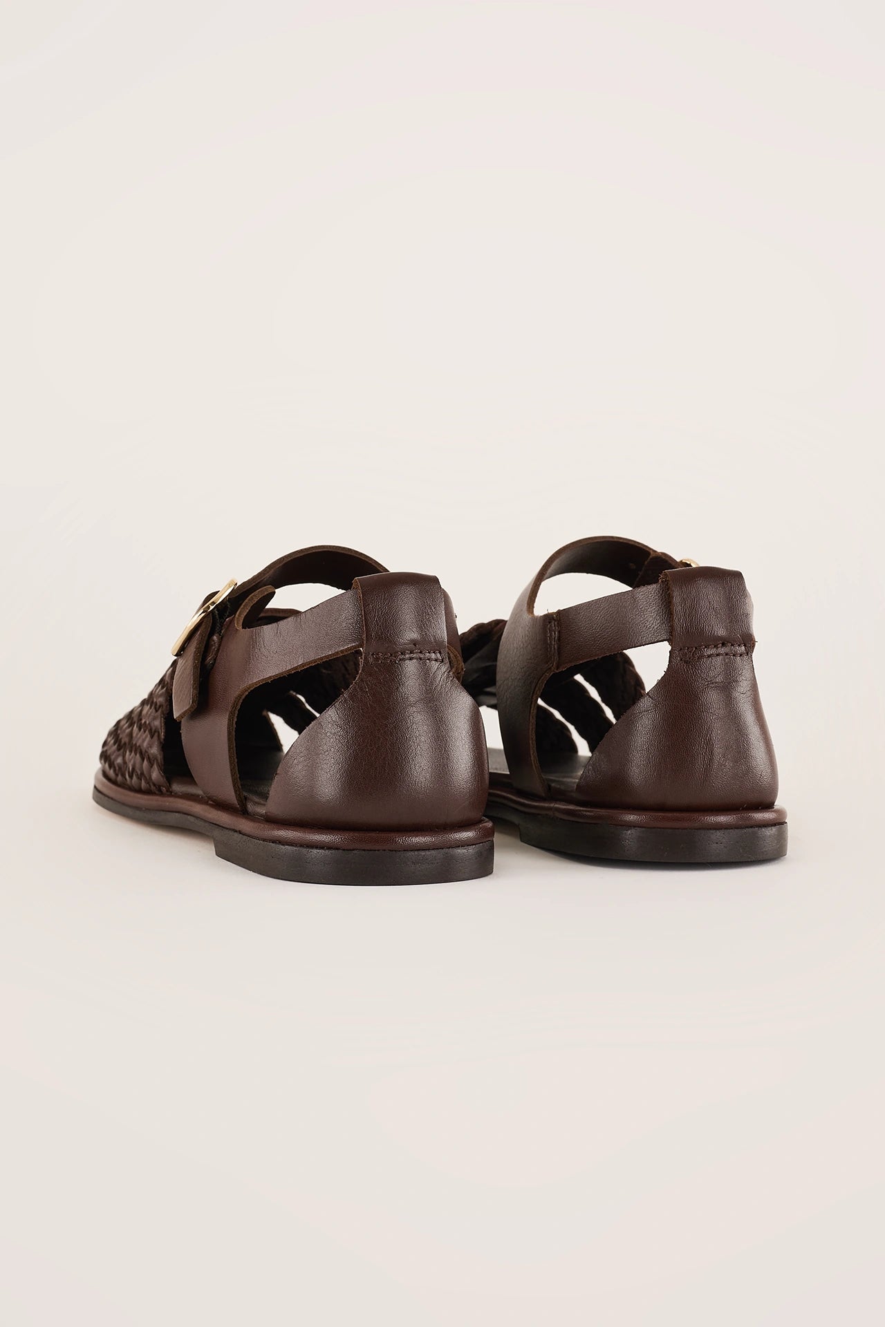 Braided leather fisherman sandals – Maison Toufet