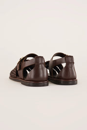 Braided leather fisherman sandals – Maison Toufet