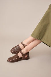 Braided leather fisherman sandals – Maison Toufet