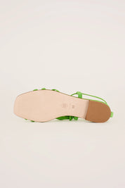 Lace-up suede sandals