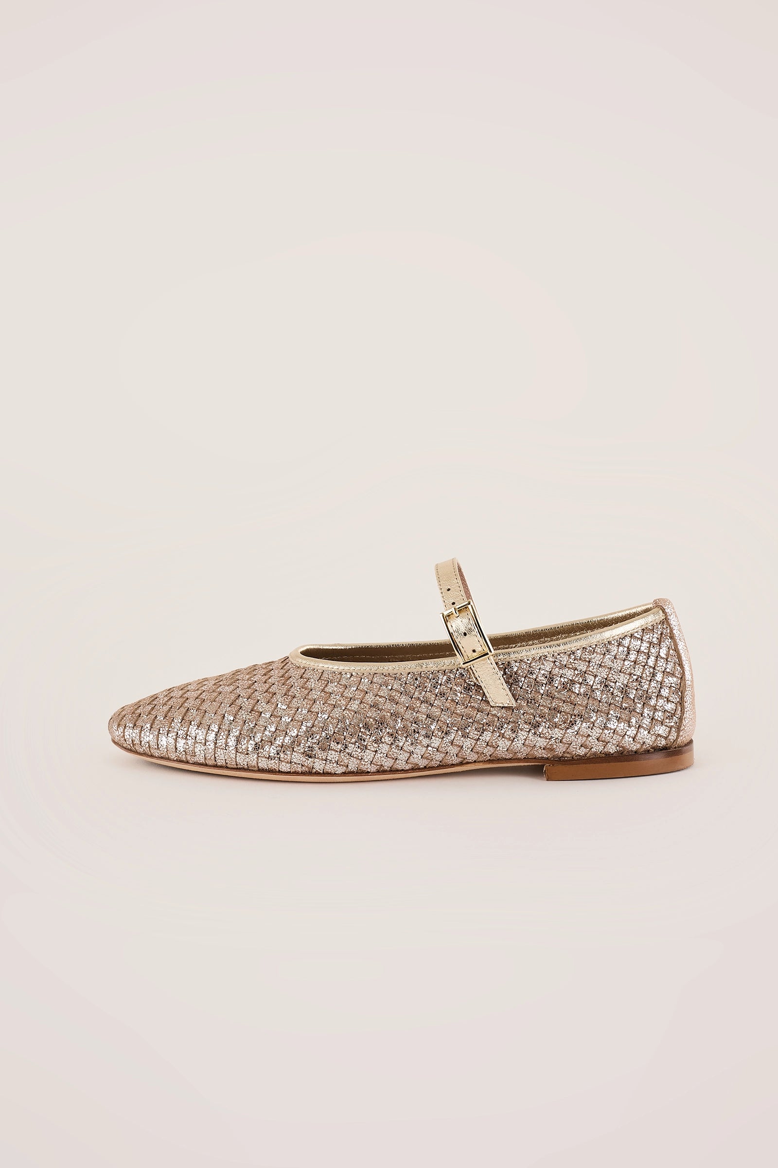 Mary Jane in pelle intrecciata