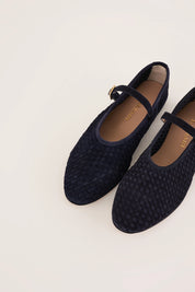 Mary Jane in pelle intrecciata