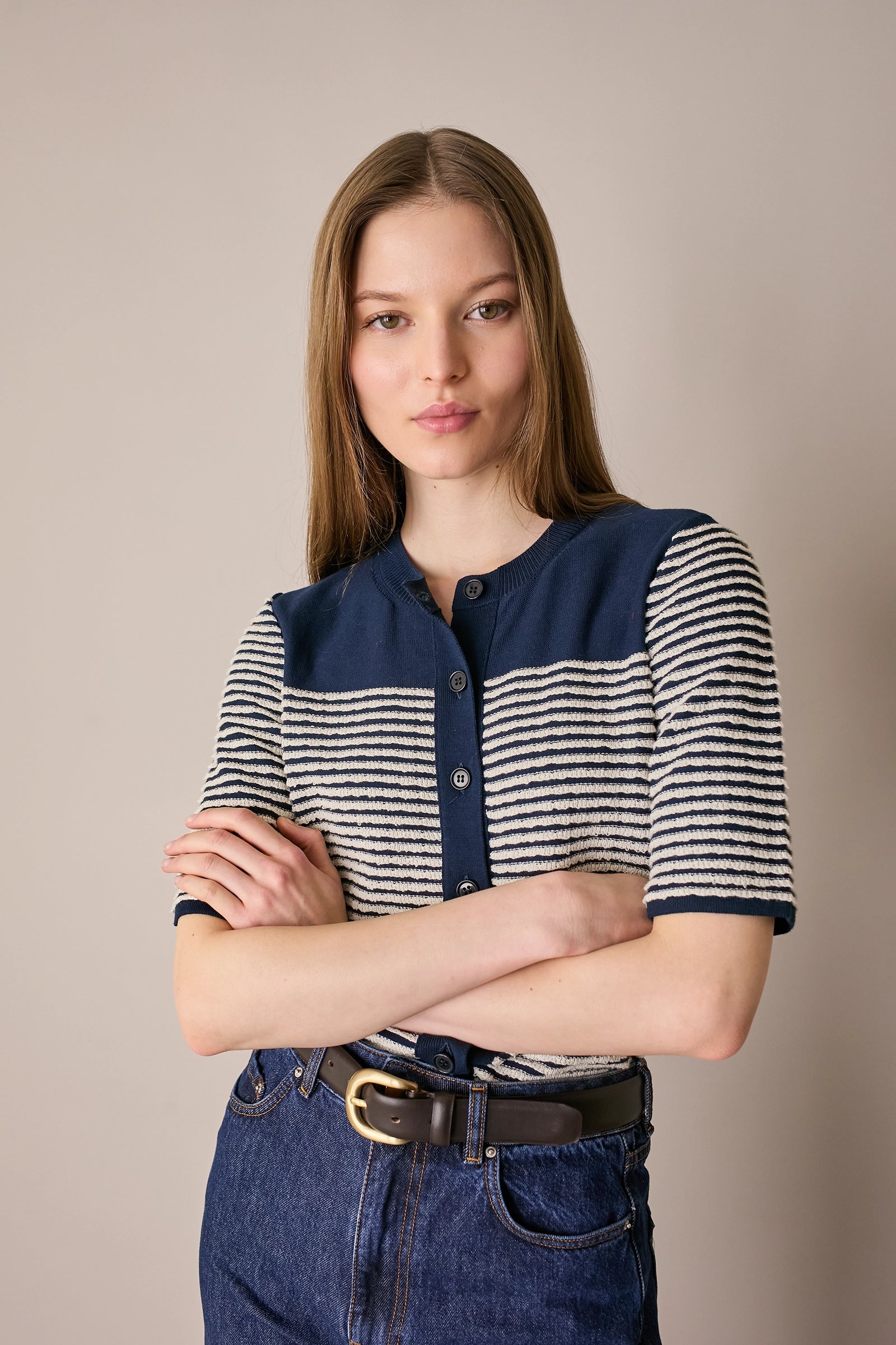Cardigan a maniche corte