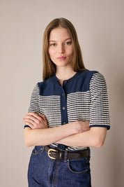 Cardigan a maniche corte