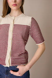Cardigan a maniche corte