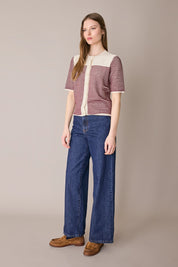 Cardigan a maniche corte